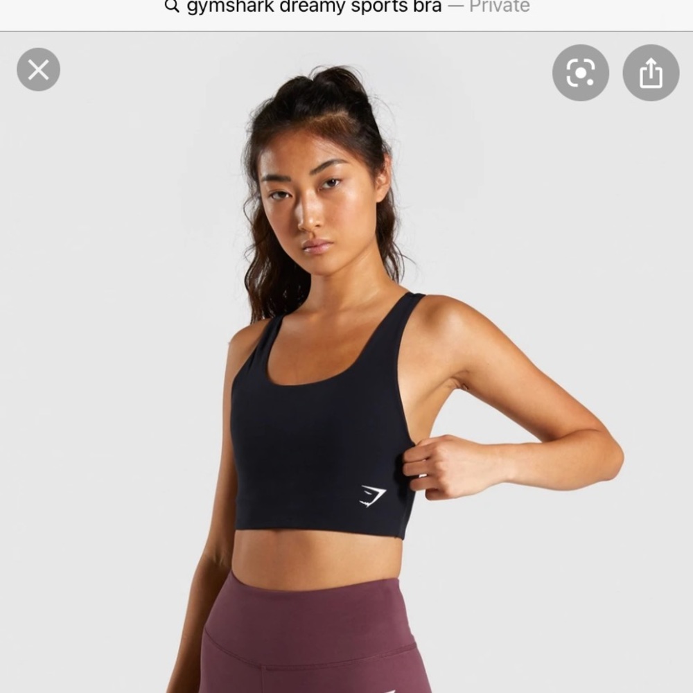 Gymshark Dreamy Black Sports Bra Small